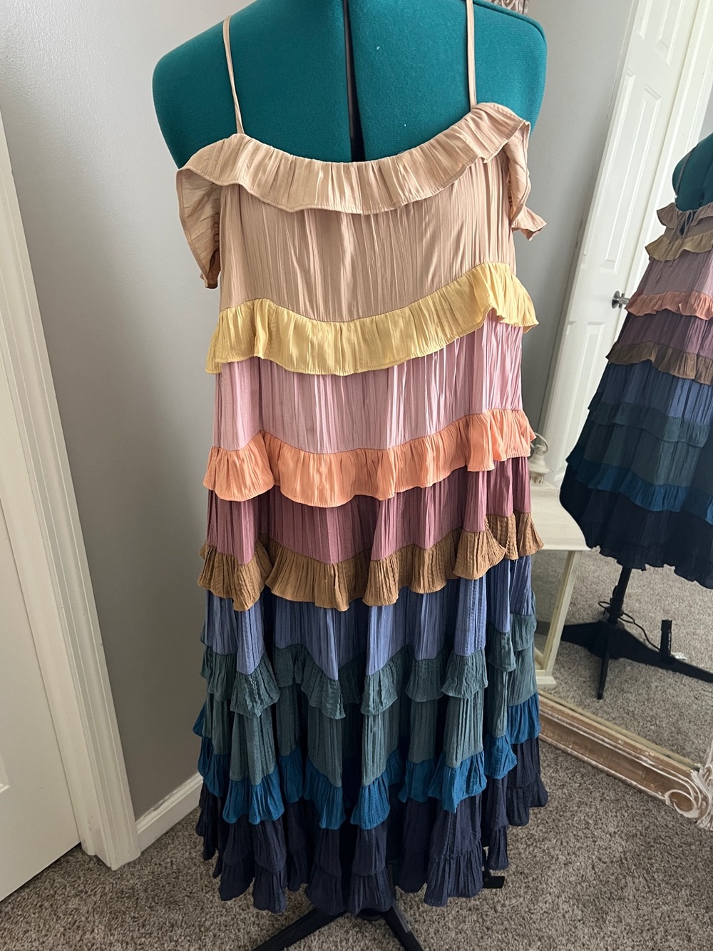 Storia tiered midi dress